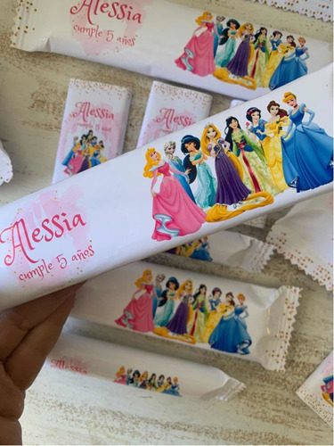 Golosinas Personalizadas Candy Bar Princesas Para 10 Chicos