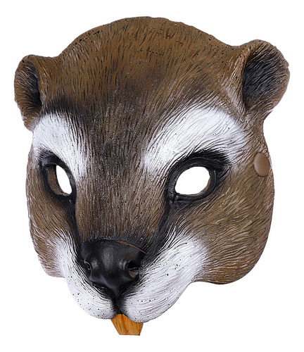 Máscara De Esquilo Realista, Máscara De Cosplay De Animal,
