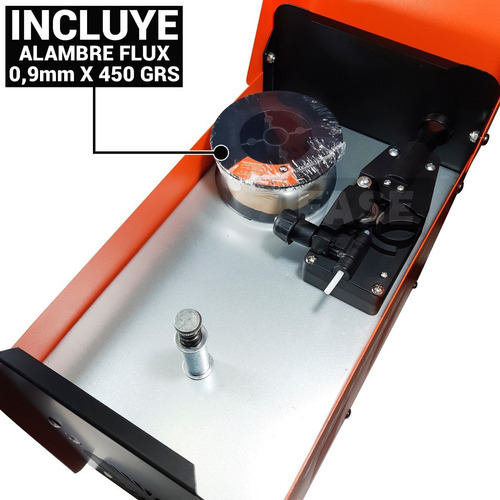Imagen 4 de 6 de Soldadora Lusqtoff No Gas Con Alambre Tubular Flux Sml130-7