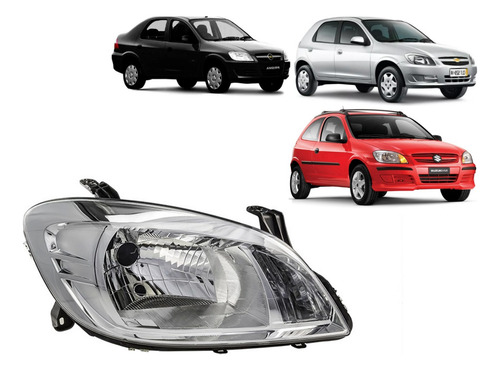 Optica Chevrolet Celta 2011 2012 2013 2014 2015 2016 Cromado