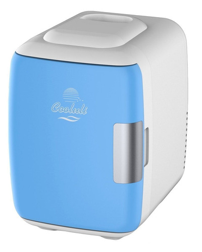 Mini Refrigerador Azul Calor Frio 4l 6 Latas Ac Dc Pórtatil