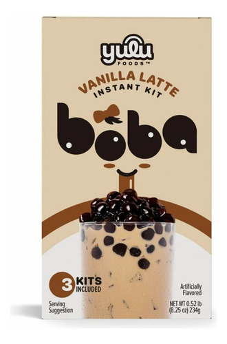 Yulu Foods Boba Vainilla Latte Te Instantáneo 234g