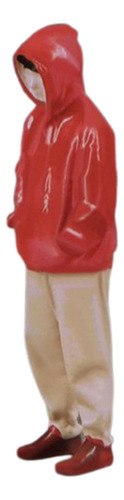 Figuras De Modelos A Escala 1/24, Tela Roja Con Sombrero