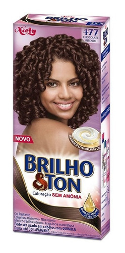 Tintura Brilho&ton 4.77 Chocolate Intenso