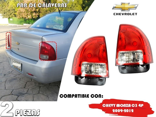 Par De Calaveras Chevy Monza C3 4 Puertas 2009-2012