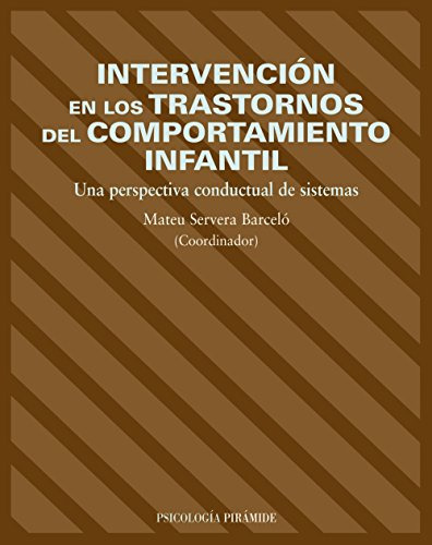 Libro Intervención En Los Trastornos Del Comportamiento De V