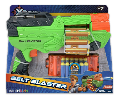 X-target Belt Blaster C/ 12 Dardos Multikids - Br2028