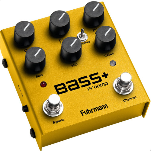 Pedal De Efeito Bass+ Preamp Yellow Fuhrmann Limited Edition