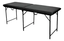 Comprar Camilla Portátil Masajes DC de Metal Color Negro Plegable