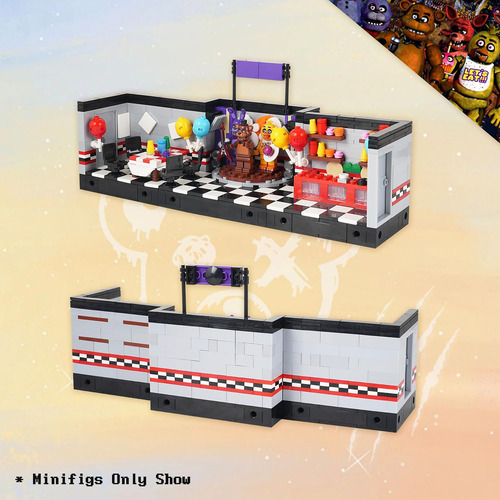 Juego De Construcción De Escenarios Fnaf Bloques Para Niños