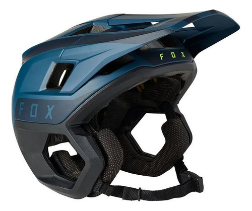 Capacete Bike Fox Dropframe Pro Two Mips M Azul