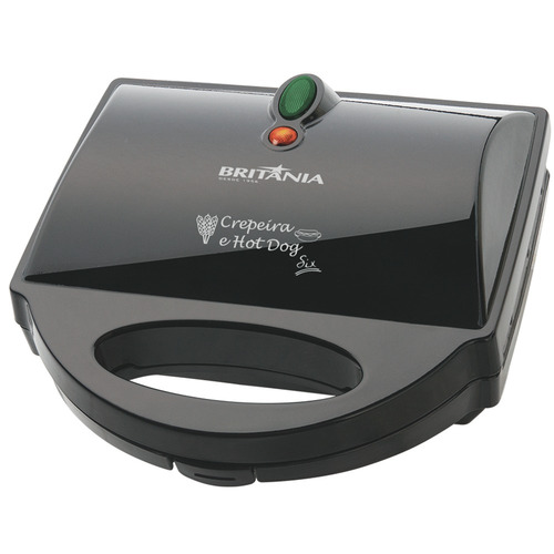Crepeira Six 640w Preta Britânia 220v