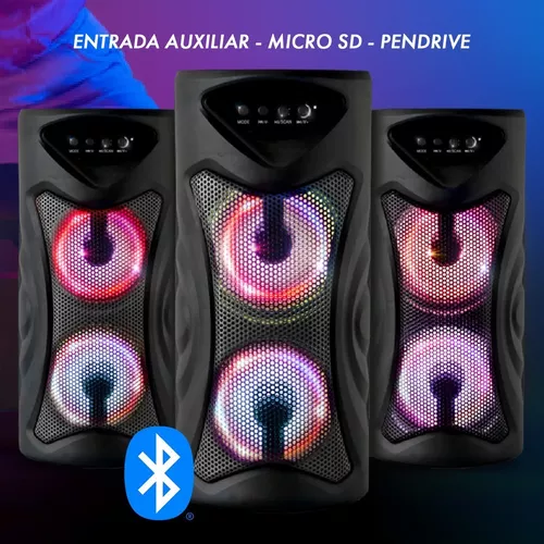 Caja de audio inalámbrica portátil para karaoke