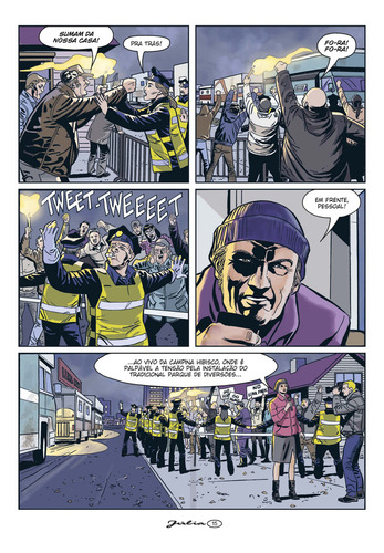 Júlia Graphic Novel - Vol. 02: O Caso Do Luna Park, De Berardi, Giancarlo / Calza, Lorenzo., Vol. 1. Editorial Mythos Editora, Capa Mole Em Português