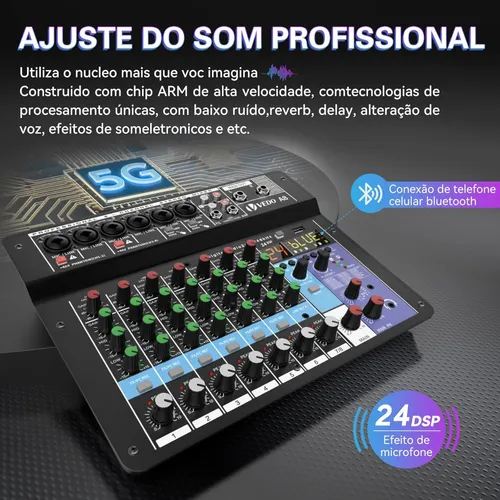 Vende -se Uma Mesa De Som Teyun A8