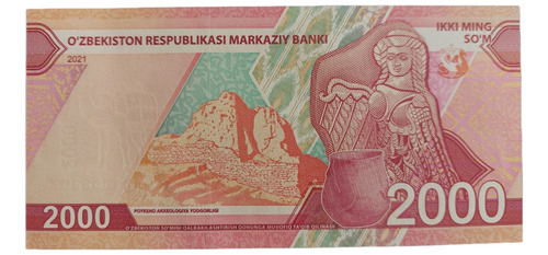 Billete Uzbekistán 2000 Som 2021