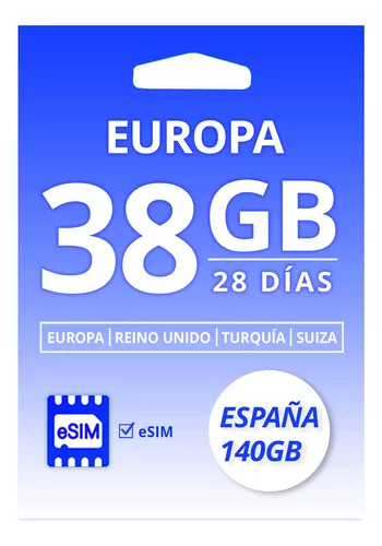 Tarjeta SIM de viaje prepago para Reino Unido y Europa: tres