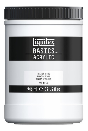 Tinta Acrílica Liquitex Basics Titanium White 432 946ml