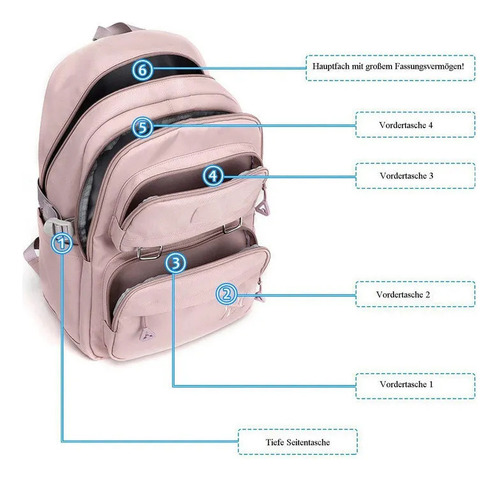 A Mochila Escolar Juvenil Mochila Impermeable Mochila Para B