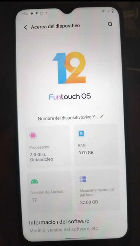 Celular Vivo Y01 , 32gb Rom 2gb Ram Sapphire Blue Azul , Liberado Funciona Al 100 % Está En Excelentes Condiciones + 3 Diferentes Regalos Incluidos Azul
