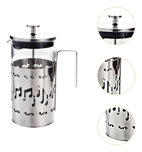 Cafetera Francesa Con De Filtro, Jarra Portátil, 1000ml
