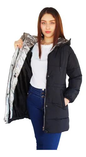 Chamarra Chaqueta Abrigo Mujer Forrado Invierno Moda 0002