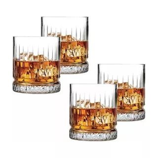 Set X 4 Vasos Whisky Tragos Vidrio Elysia Pasabahce