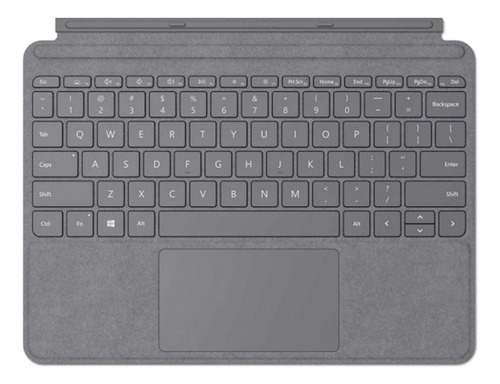 Teclado Type Cover Surface Go 2 Y 3 Microsoft Tela Alcantara Color Plateado