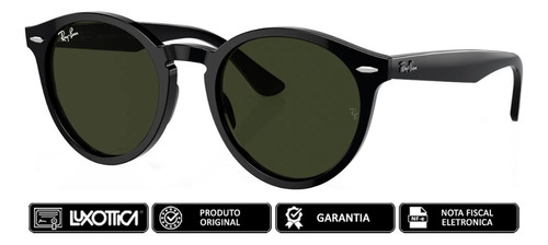 Óculos Ray-ban Original Larry Preto Polido Modelo Premium