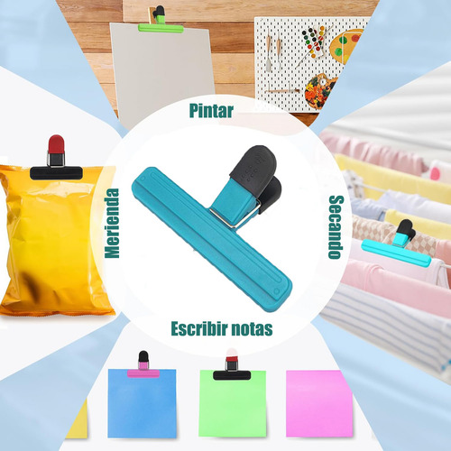 4 X Clip Pinza Sellado Bolsa Conservación Alimento