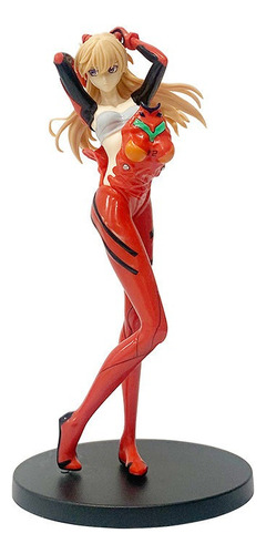 Figura Evangelion Asuka Langley Rojo Neon Genesis Anime Pvc