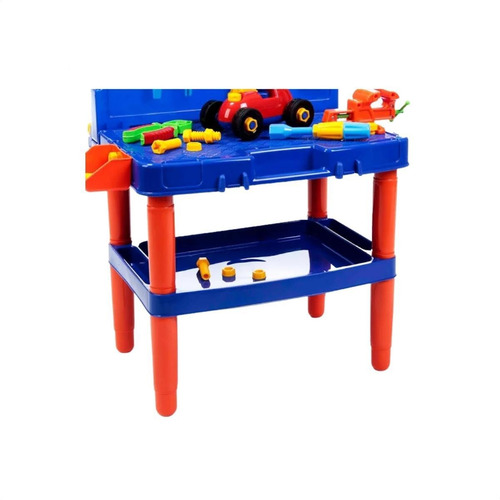 Imagem 8 de 10 de Bancada De Ferramentas Didática Brinquedo Infantil 45 Peças