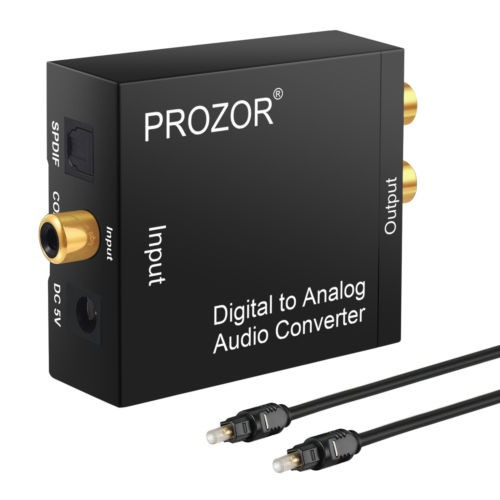 Adaptador De Audio Analógico Rca L/r Audio Con Cable Óptico 
