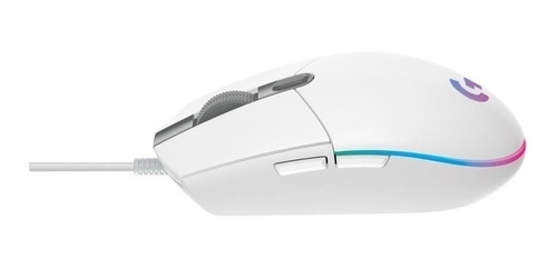 Imagen 2 de 3 de Mouse de juego Logitech G Series Lightsync G203 blanco