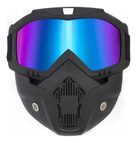 Máscara Y Goggles Azul, Gotcha Motociclismo, Skate