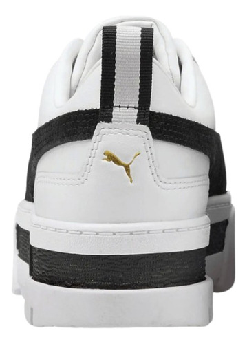 Tenis Puma Casual Mayze Lth Blanco De Dama 381983 01