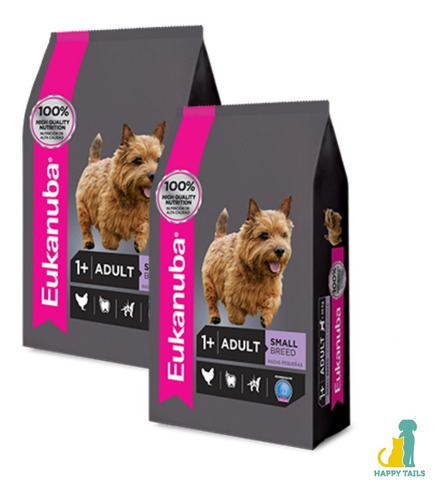 Eukanuba Adult Small 2 X 7,5 Kg (15kg Totales) - Happy Tails