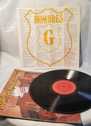 Hombres G Agitar Antes De Usar Disco Acetato Lp