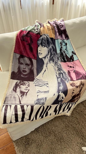 Taylor Swift Swifties - Manta Polar Con Flecos Para Sillon