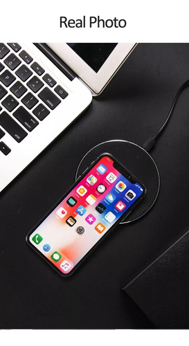 Cargador Qi Inalámbrico 10w Compatible Celular Carga Rapida