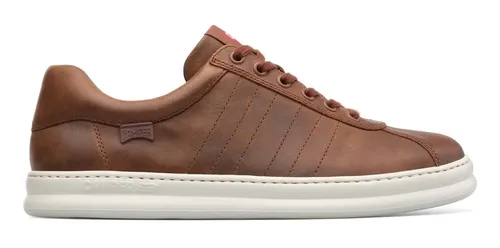 Zapatillas Camper Runner Four Hombre | Piel De Vaca Blanca | Estilo Retro Deportivo