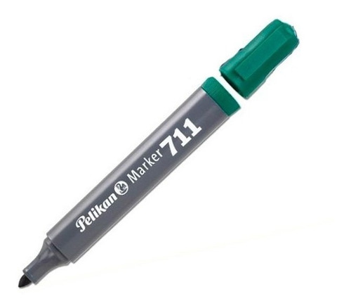 Marcador Pelikan 711 Fibron Permanente Punta Redonda Verde