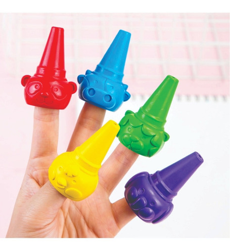 3 Cajas Crayones Dedos Bebes Motricidad Fina Estimulación