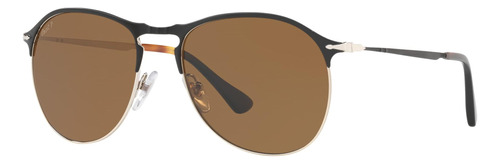 Gafas De Sol Persol Marco Negro, Lentes Marrón Polarizados, 