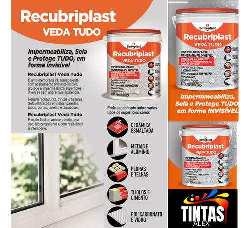 Impermeabilizante Veda Tudo Acabe Com Infiltração, Vazamento