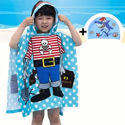 Poncho Ponchito Toalla Infantiles Con Capucha Varios Diseños