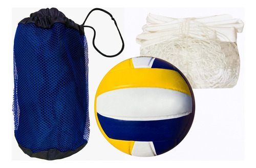 Kit Bola Voley + Sacola + Rede 9 Metros