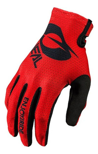 Luva Oneal Matrix Motocross Mx Trilha Enduro Off Road Cor Stacked Vermelho Tamanho M