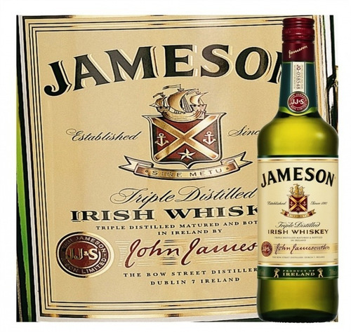 Imagen 2 de 6 de Whiskey Jameson Irish Whiskey Triple Destilado 1000ml