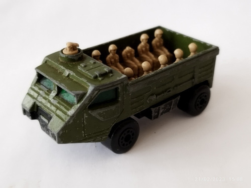 Matchbox 1976 Vintage Lesney #54 Superfast Army Personnel Ca